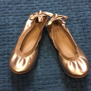 Toddler gray ballet flats